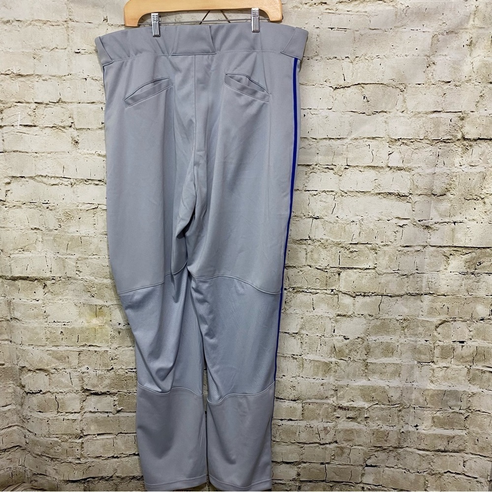 NWT Nike Vapor Select Baseball Pants Softball Gray Blue Striped Moisture… - Picture 3 of 4